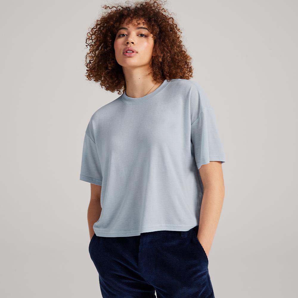 Allbirds Women's TrinoXO™ Relaxed Fit - T-Shirt Grey - WET214730